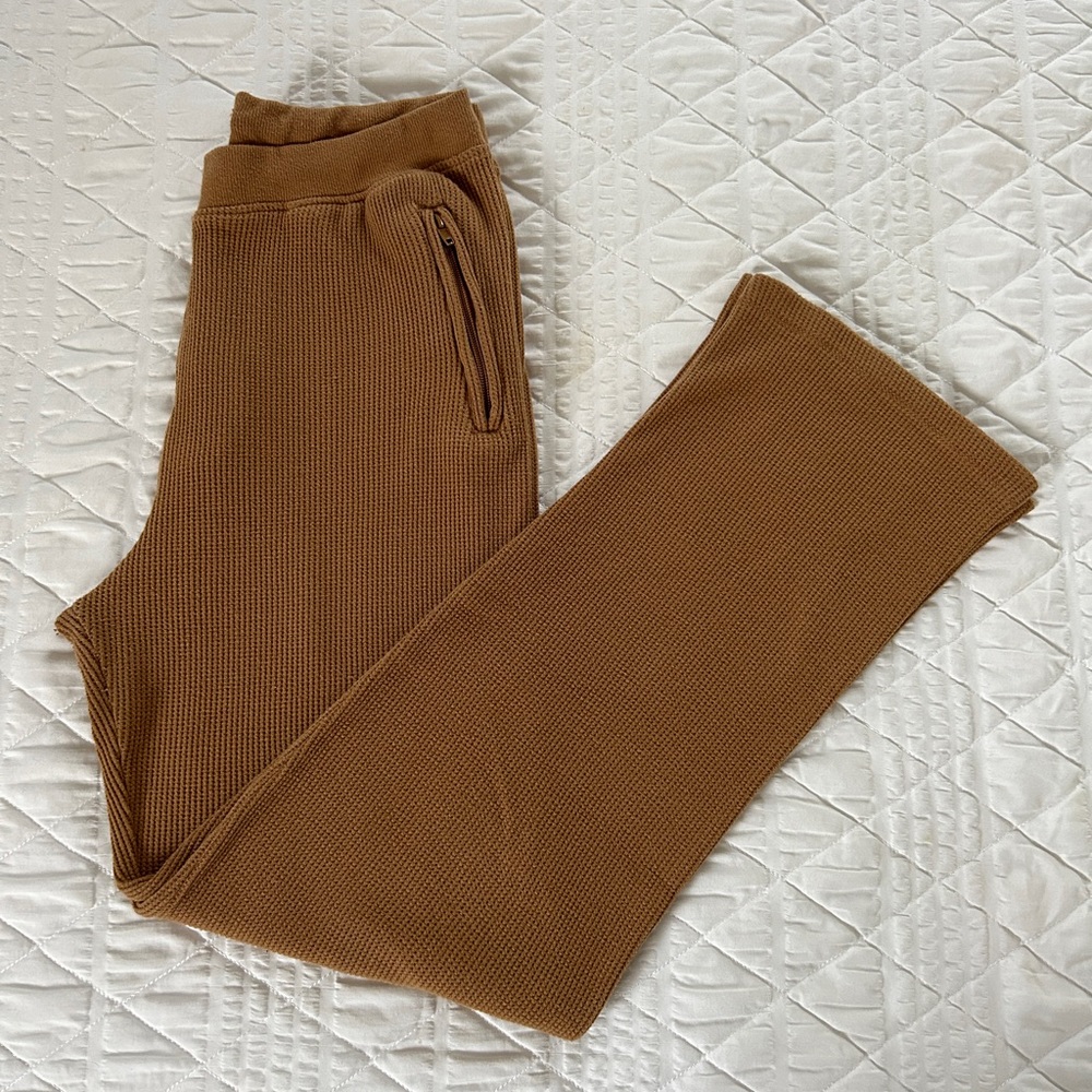 SKIMS Waffle Knit Pants - Camel